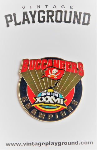 Vintage Super Bowl XXXVII (37) Tampa Bay Bucs Champion Pin